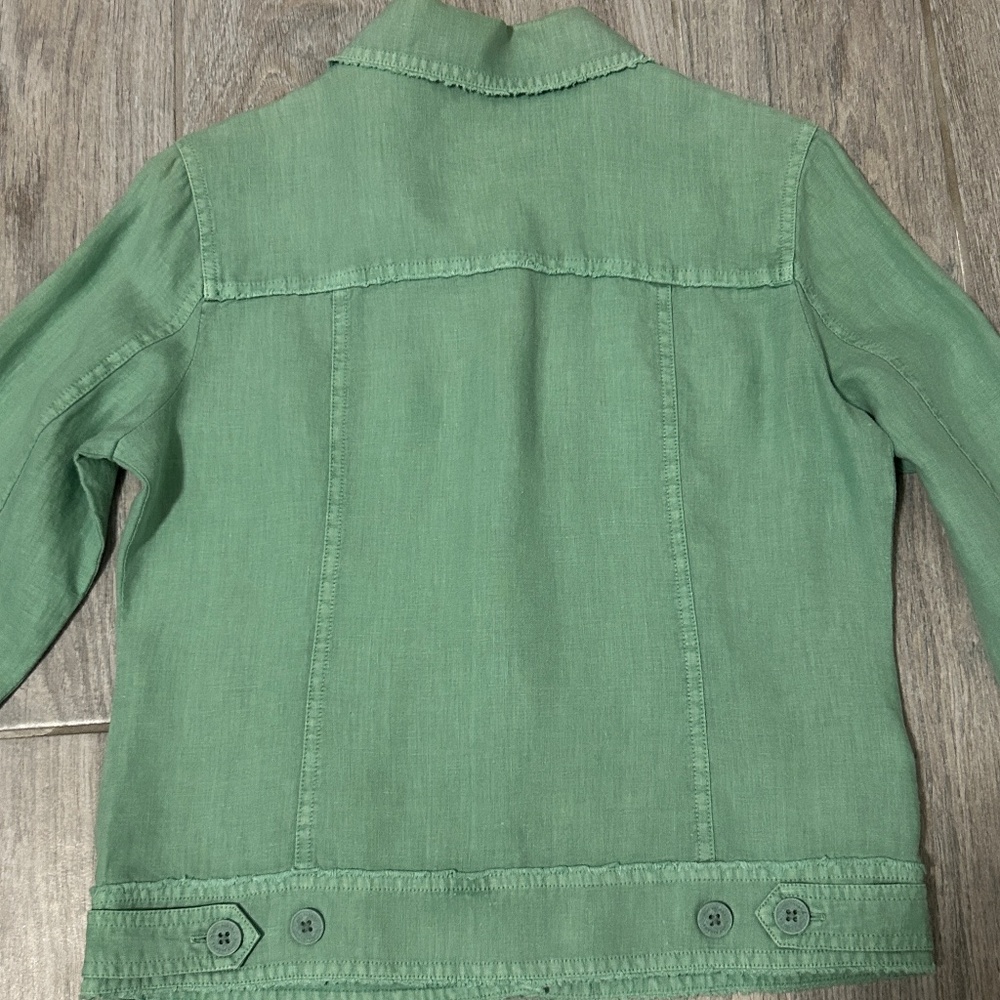 LIKE NEW! Women's Tommy Bahama Palms Linen Jacket - XS - Picture 13 of 15